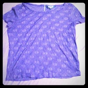 Forever 21 dark purple layered top